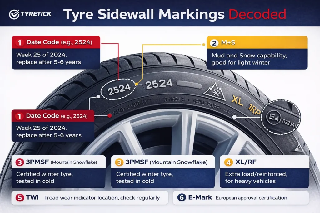 tyre sidewall markings