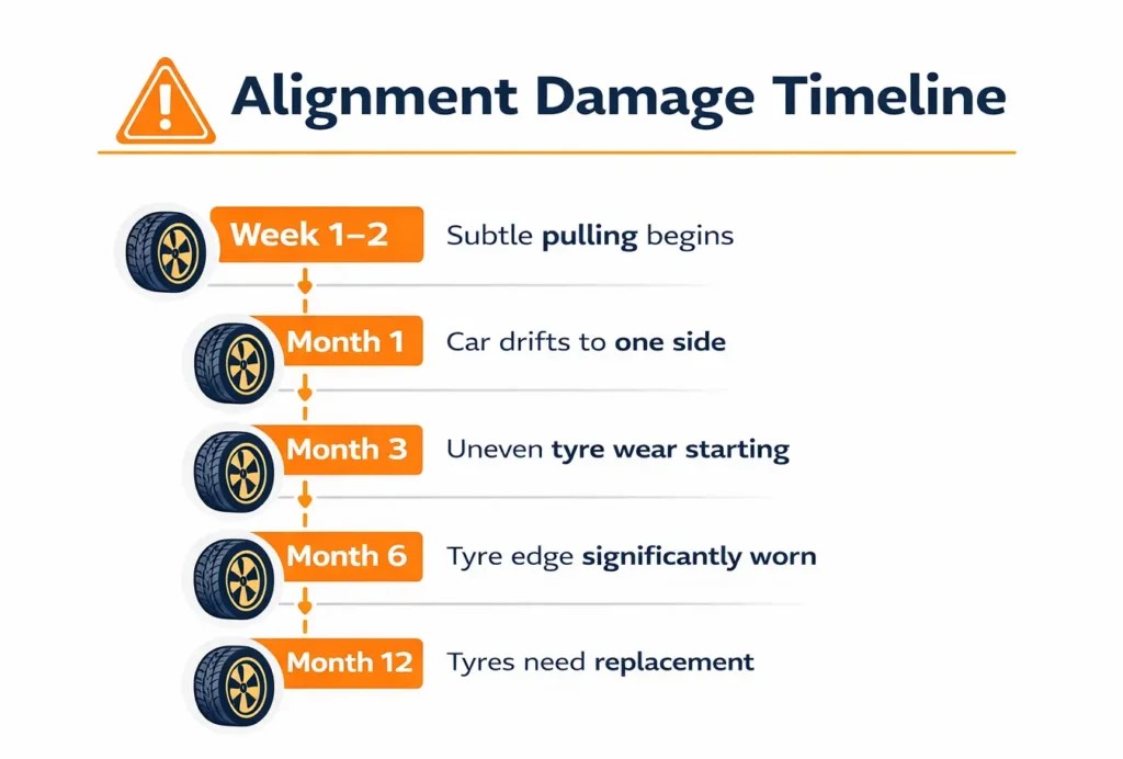 Alignment Demage Timeline
