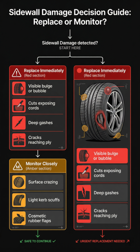 Sidewall Demage Decision Guide