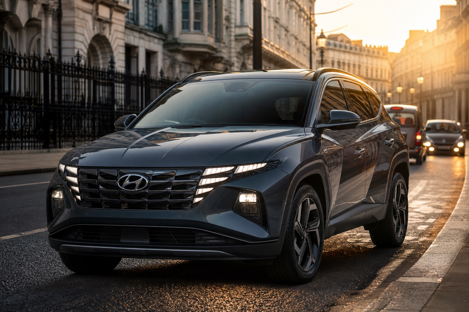 Hyundai Tucson ready for mobile tyre fitting in London