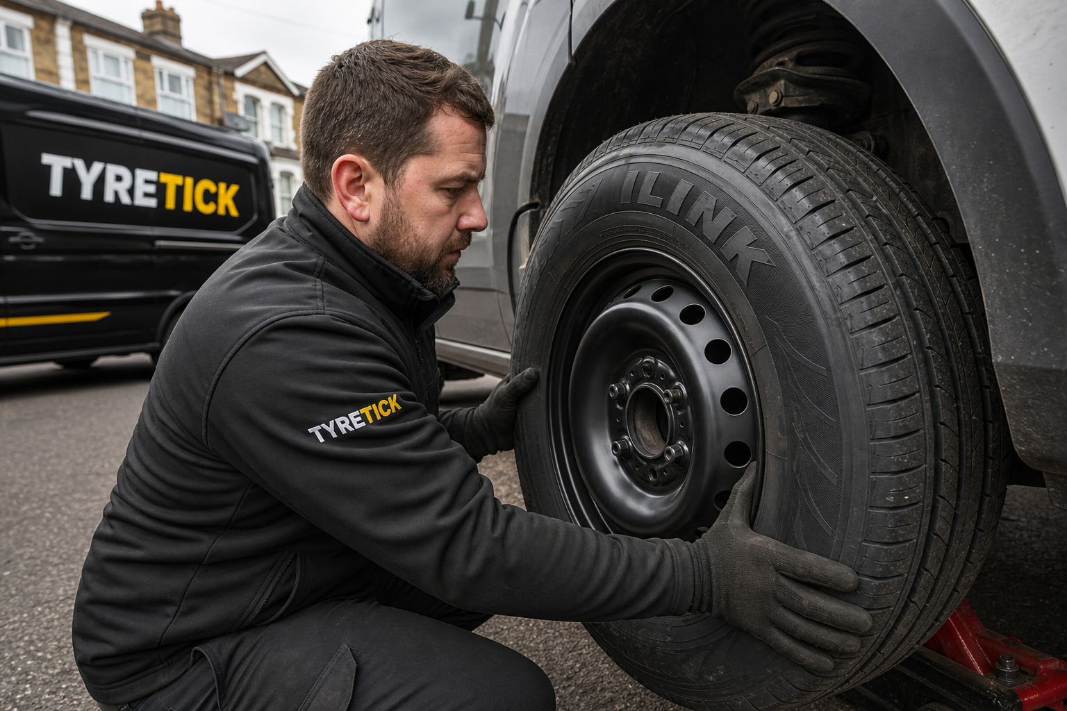 iLink tyres fitted to a Ford Transit Custom van in Croydon