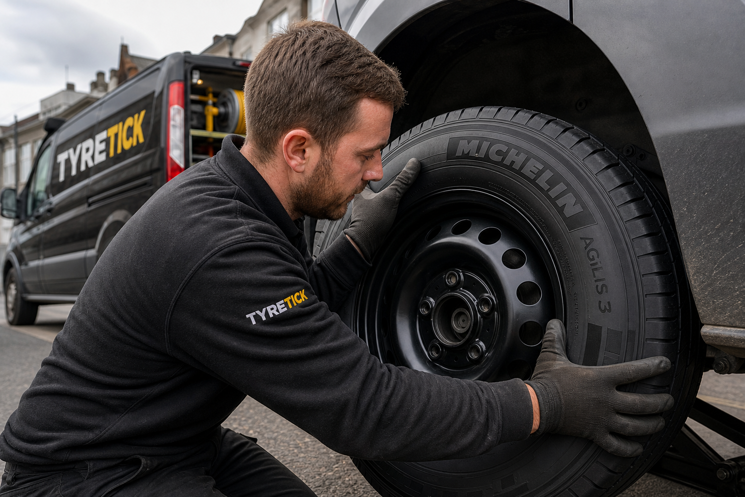 Michelin tyres fitted to a Ford Transit Custom in Ealing