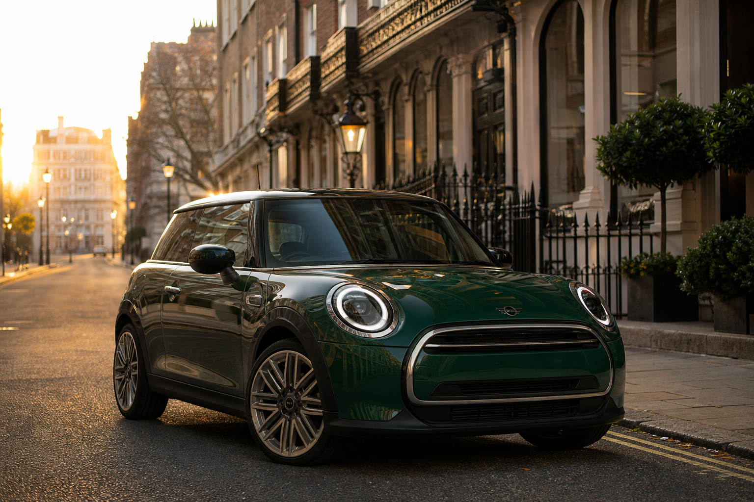 MINI Cooper 3-Door Hatch receiving mobile tyre fitting in London
