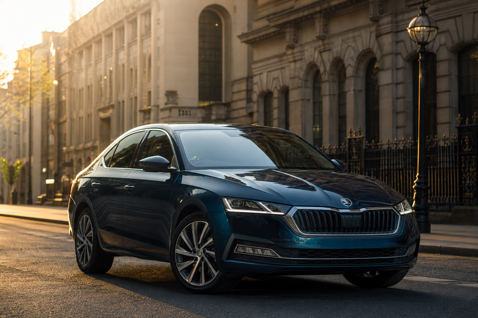 Skoda Octavia ready for mobile tyre fitting in London