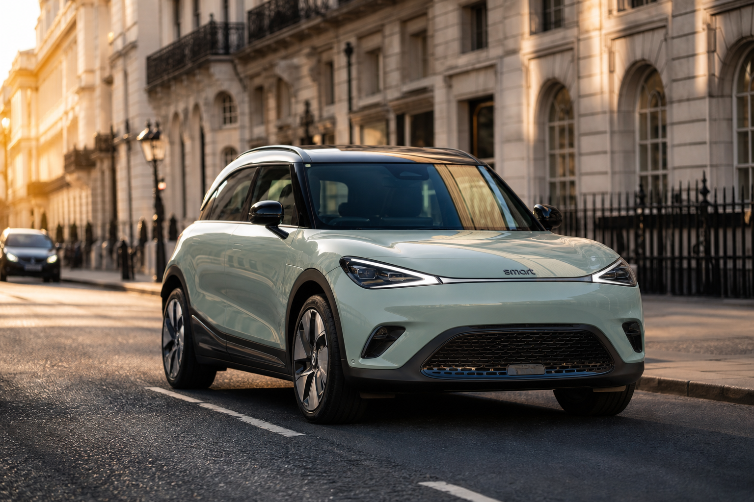 Smart #1 electric SUV ready for mobile tyre fitting in London