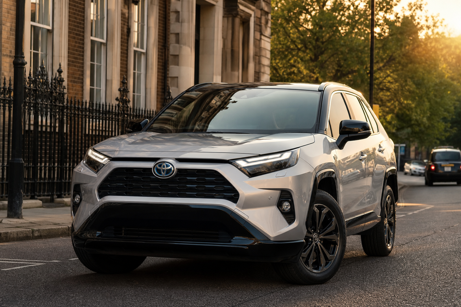 Toyota RAV4 receiving mobile tyre fitting in London